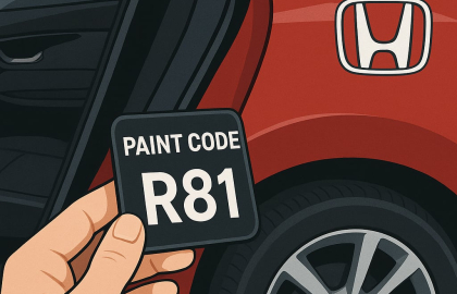 Де знайти код фарби на Honda? Де знайти код фарби на Honda?