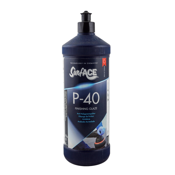 Поліроль P-40 XTRA фінішна антиголограма полірувальна паста SURF-ACE 1 кг
