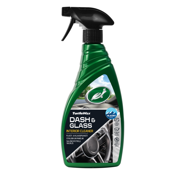 Поліроль для скла та пластику інтер'єру Turtle Wax Dash-n-Glass 500 мл