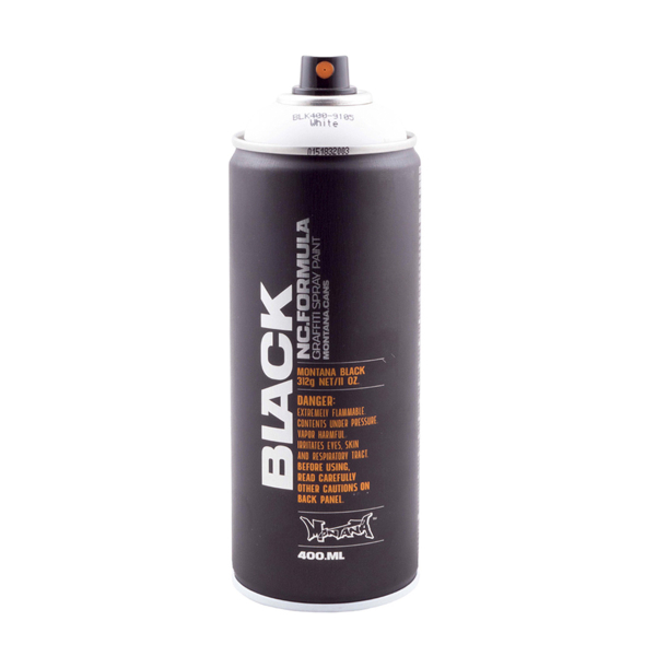Фарба аерозольна Montana BLK400-9105 Білий (White) 400мл
