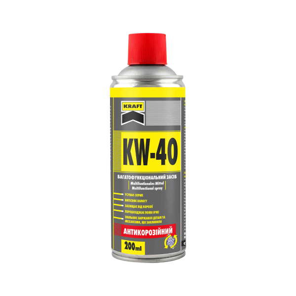 Універсальне мастило KW-40 ТМ "Kraft" в аерозолі 200мл