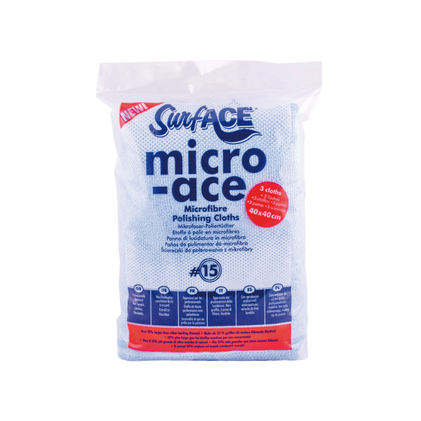 Серветки з мікрофібри багаторазові Micro-ASE SURF-ACE 3 шт