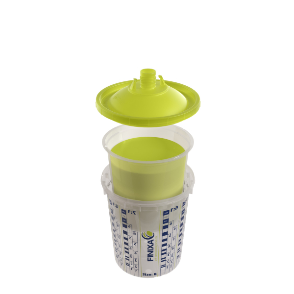 Набір для фарби на пульвирізатор PPS  (мірний стакан, вставка та кришка з вбудованим фільтром 125 мікрон) FINIXA