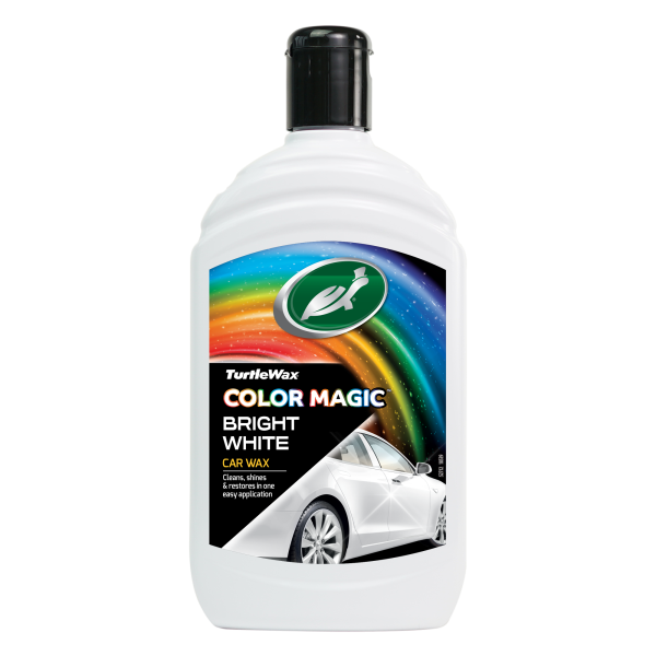 Поліроль для кузова з відновленням кольору Turtle Wax Color Magic White біла 500 мл
