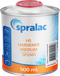 SP 2501 HS Hardener Medium HS Затверджувач стандартний SPRALAC 0,5 л