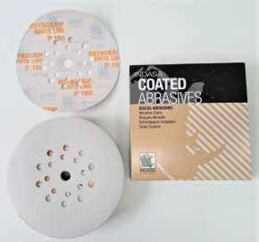 Диск абразивний на 19 отворів 225мм зерно Р 220 White Line Indasa (пачка - 50шт)