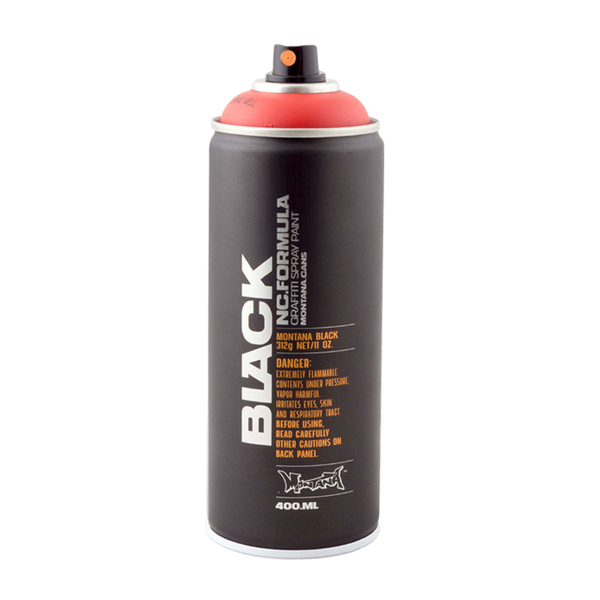 Фарба аерозольна Montana BLK400-P3000 Потужний Червоний (Power Red) 400мл