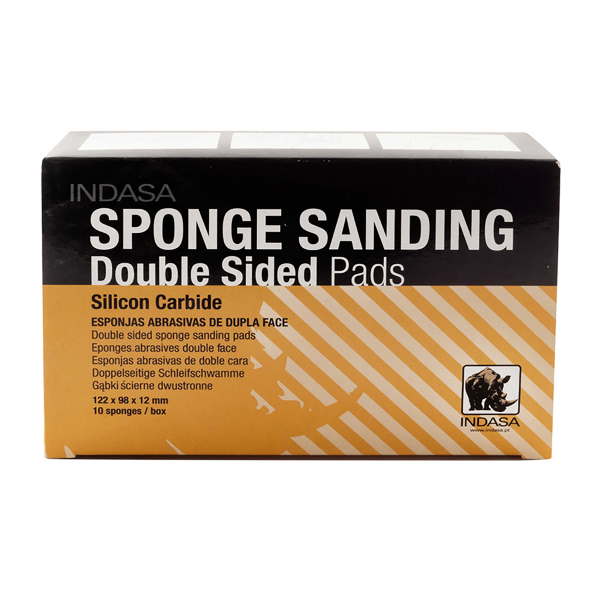 Двосторонні абразивні спонжі 98x122x13 мм зерно Р60 Indasa (пачка 10 шт.)