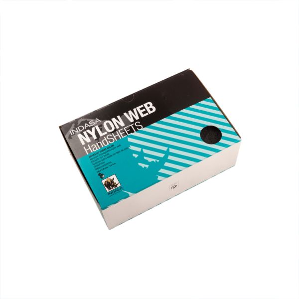 Листи з нетканого матеріалу 150х230мм зерно Р180-220 (скотч-брайт зелений) Indasa (пачка 10шт.)