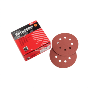 Диск абразивний на 8 отворів 125мм зерно Р 80 Red Line Indasa (пачка - 50шт)