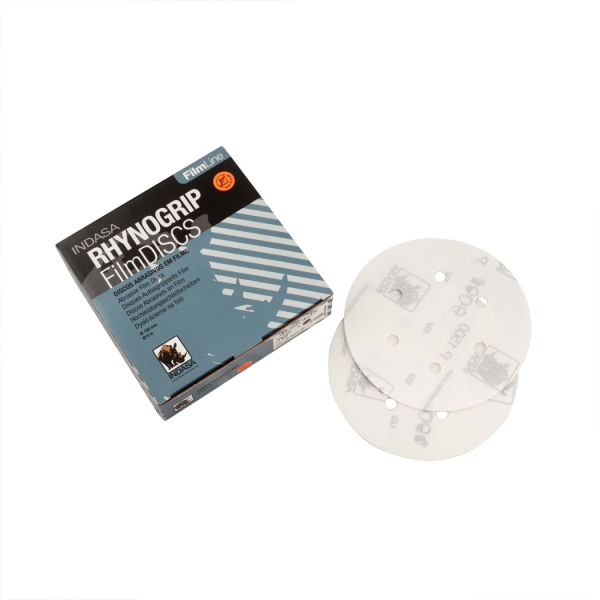 Диск абразивний основа плівка на 6 отворів 150мм зерно Р 1500 Film Line Indasa (пачка - 50шт)