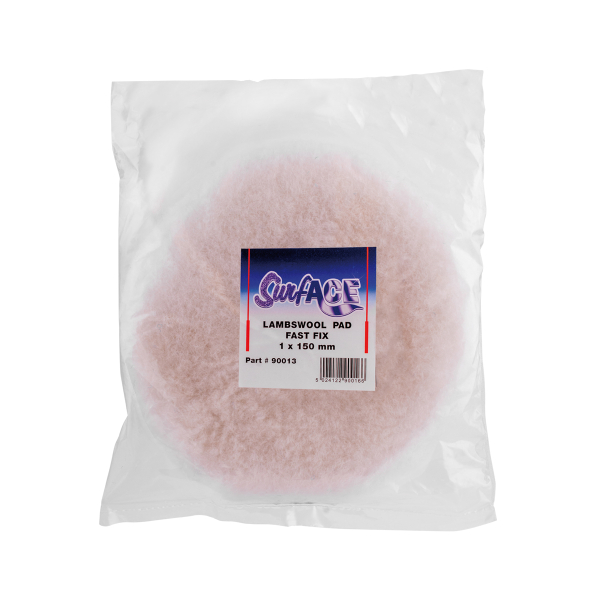 Круг полірувальний хутряний 150 мм Velcro / LAMBSWOOL FAST FIX SURF-ACE