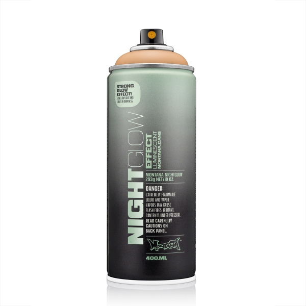 Фарба аерозольна Montana з люмінісцентним ефектом Night Glow NG2000 Помаранчевий (Orange) 400 мл