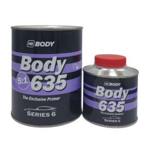 Body 635 5:1 HS Primer Грунт-наповнювач 800мл сірий + Body 635 Затвердник до грунта 635 160мл