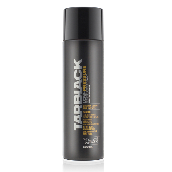Фарба аерозольна Montana B500 TARBLACK Чорна смола (Black) 500мл