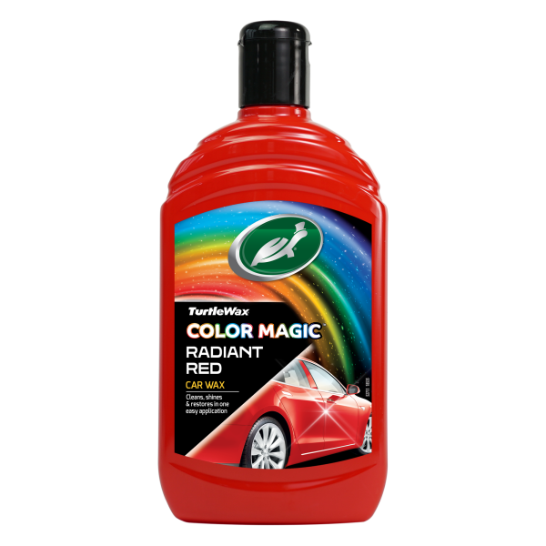 Поліроль для кузова з відновленням кольору Turtle Wax Color Magic Red червона 500 мл