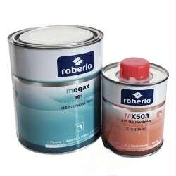 Комплект: Грунт-наповнювач ROBERLO MEGAX M1 1л + Затверджувач ROBERLO МХ503 для Megaх, 0,2л