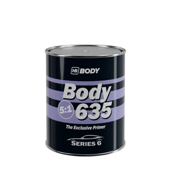 Body 635 5:1 HS Primer Грунт-наповнювач 800мл чорний + Body 635 Затвердник до грунта 635 160мл