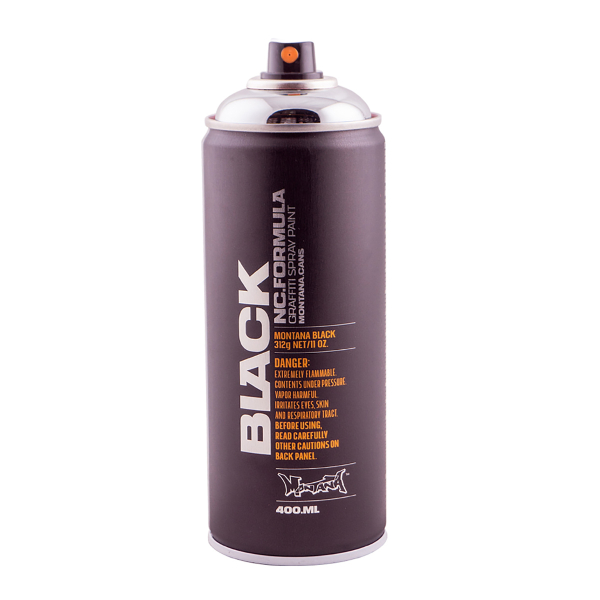 Фарба аерозольна Montana BLK400 Сріблястий Хром (Silverchrome) 400мл