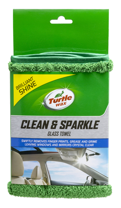 Мікрофібра двостороння для очистки та поліровки скла 420х380 Turtle Wax 1 шт