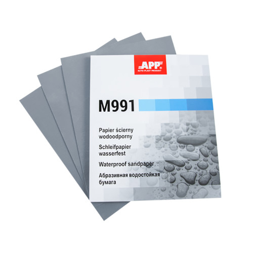 40MW2500 APP M991 - Лист абразивний водостійкий P2500 синій 230мм x 280мм